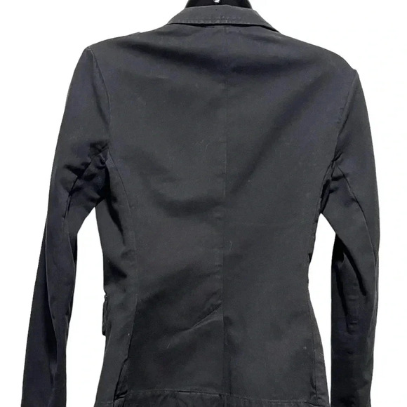 JAMES PERSE Black Button Utility Style Cotton Blazer Jacket Womens 2 Small - Picture 2 of 8